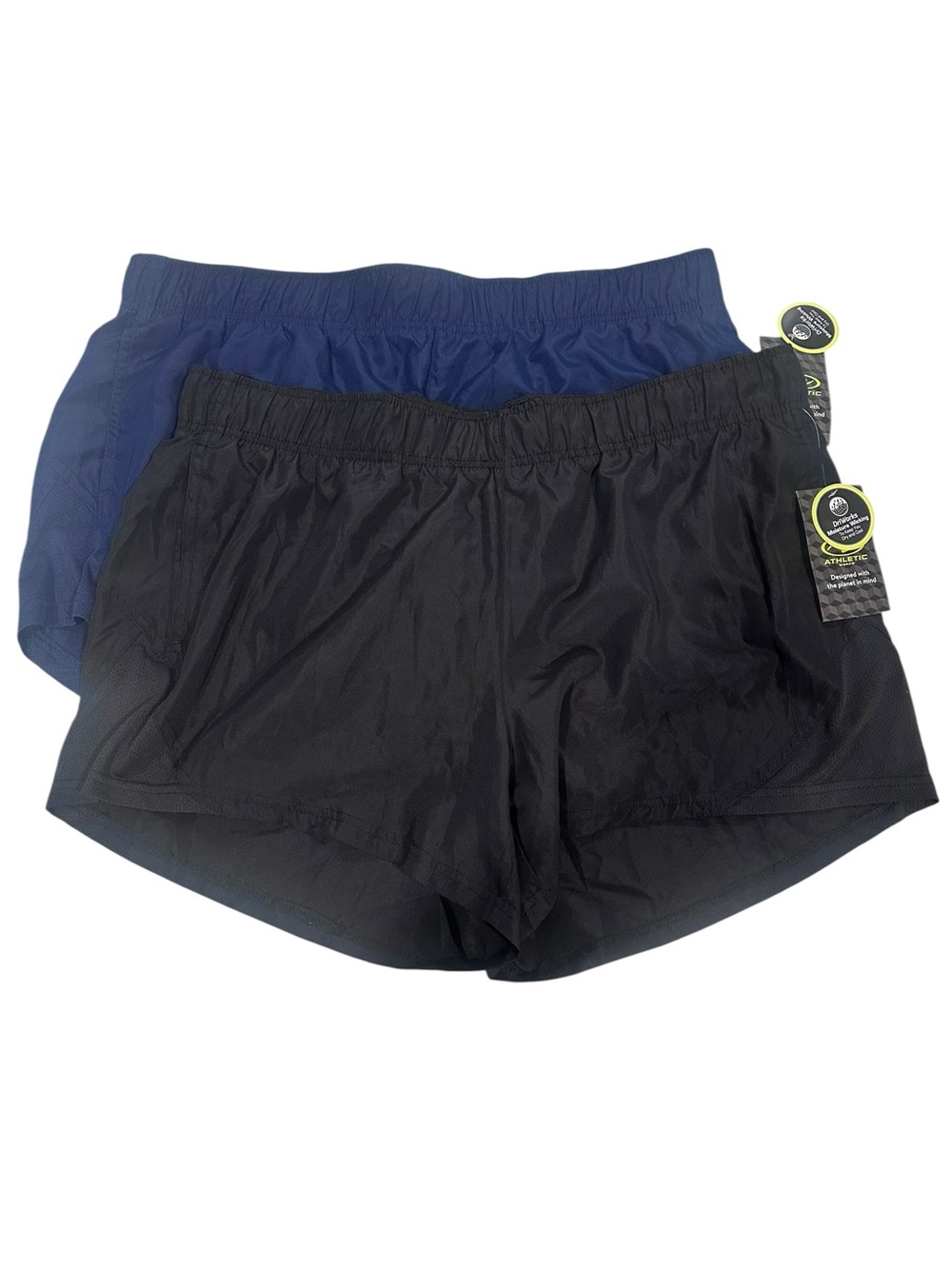 Athletic Works Women’s Athletic Shorts Black and Navy (2-Pack) Size XL 16-18 NWT